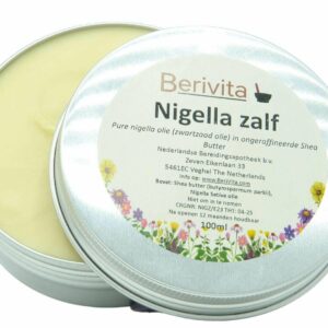 Nigella Zalf 100ml Blik - Zwartzaadolie, Blackseed Oil met Shea Butter