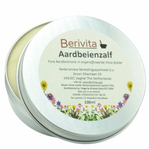 Aardbeien Zalf 100ml Blik - Aardbeien Olie met Shea Butter