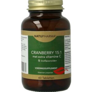 Natupharma Cranberry 15:1 met vitamine C & bioflavonoiden