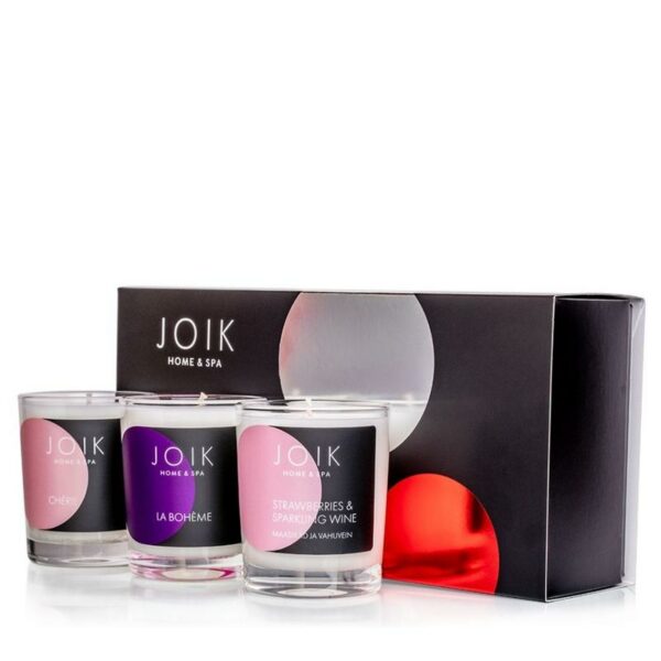 Joik Giftset romantic geurkaars 3 x 80 gram vegan