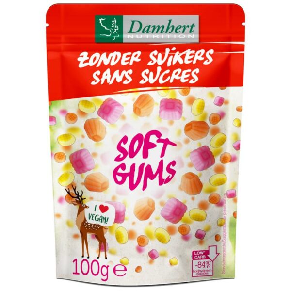 Damhert Soft gums vegan zonder suiker