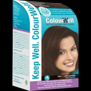 Colourwell 100% Natuurlijke haarkleur donker kastanje bruin