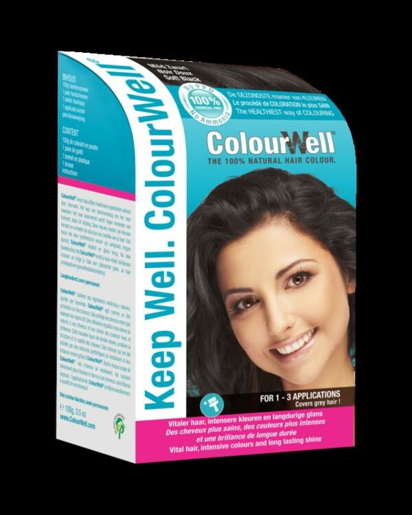 Colourwell 100% Natuurlijke haarkleuring mild zwart