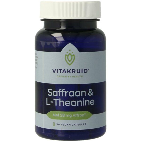 Vitakruid Saffraan 28 mg (Affron) & L-Theanine