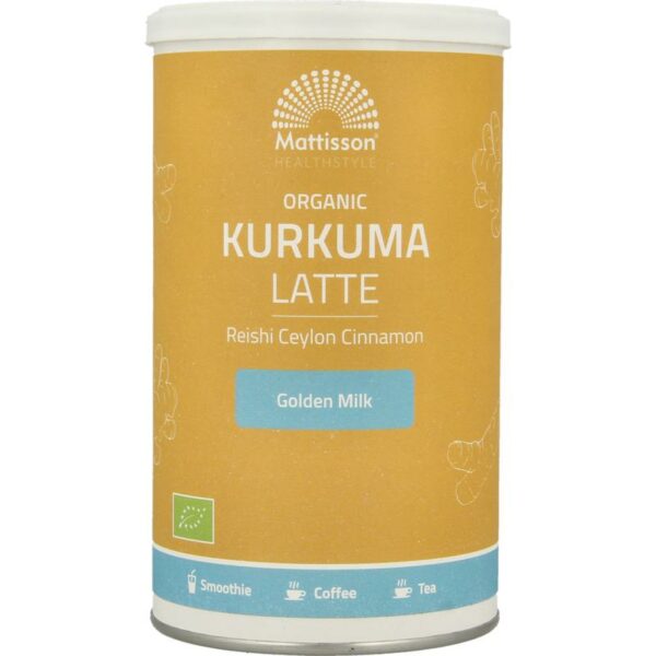 Mattisson Latte kurkuma goldenmilk reishi Ceylon kaneel bio