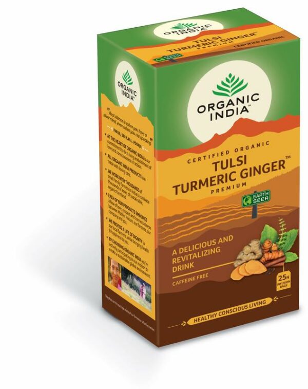 Organic India Tulsi turmeric ginger thee bio