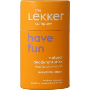 Lekker Company Deodorant stick mandarijn & citroen